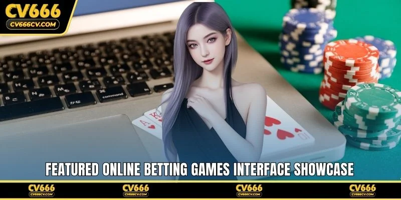 Featured online betting games interface showcase