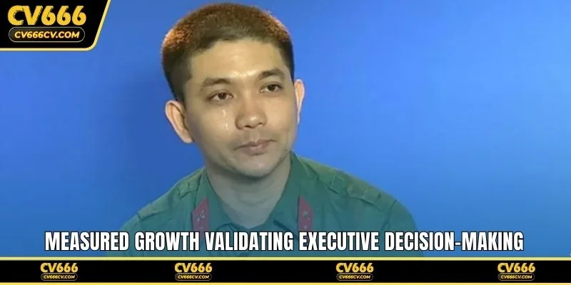 Measured growth validating executive decision-making