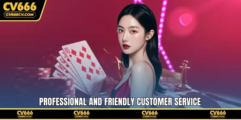 Professional and friendly customer service