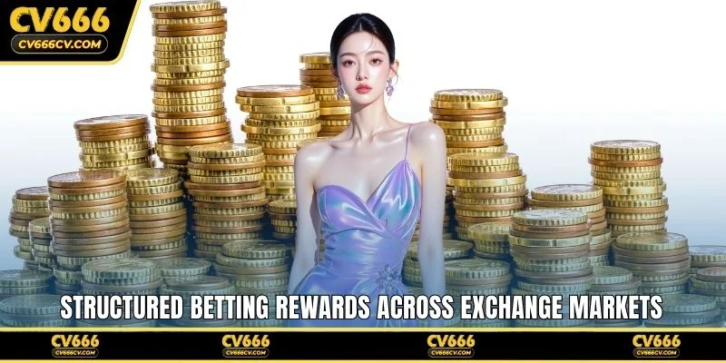 Structured betting rewards across exchange markets