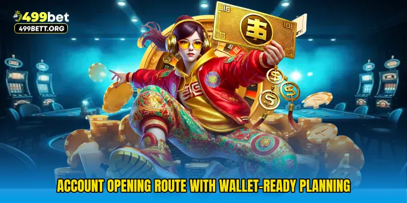 Account opening route with wallet-ready planning